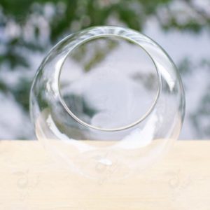 Chậu Thủy Tinh Tròn Vát dày 3mm